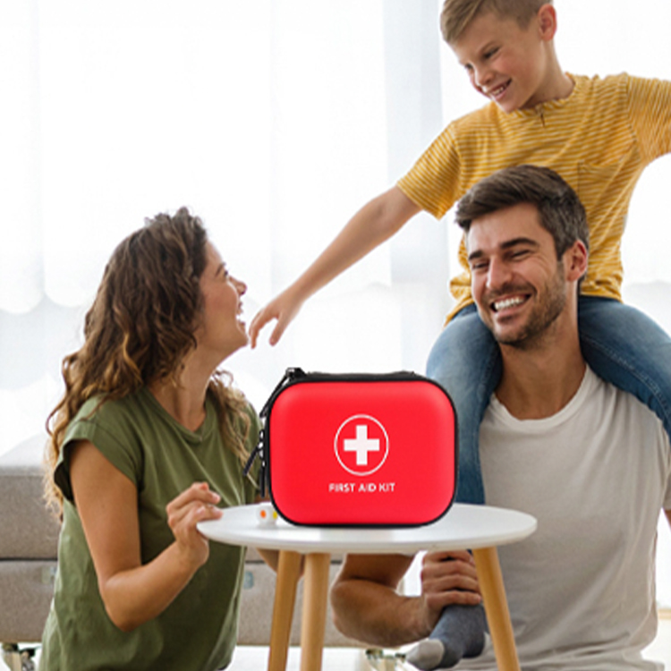 Небольшая прочная медицинская аптечка с твердым корпусом, водонепроницаемая аптечка из ЭВА для подарка, дома, спорта, автомобиля, туризма
