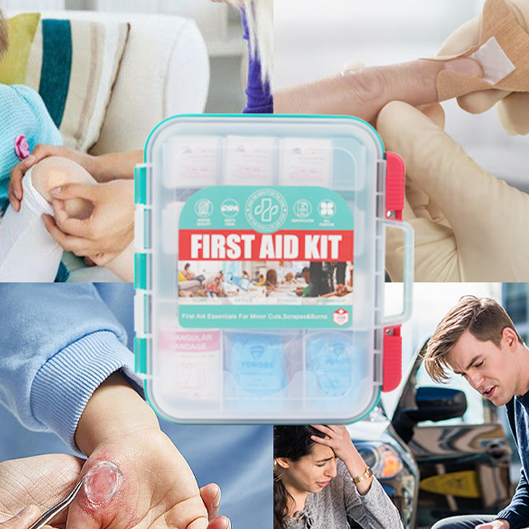 358 шт., водонепроницаемая аптечка, настенная универсальная аптечка первой помощи для выживания в чрезвычайных ситуациях, для дома, школы, офиса
