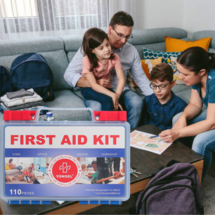 Профессиональная аптечка первой помощи из 142 предметов, аптечка первой помощи в жестком футляре, содержит медицинские принадлежности премиум-класса для путешествий, дома, автомобиля, кемпинга