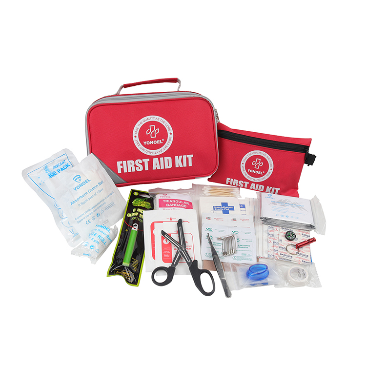 Одобренный CE набор из 258 предметов, аптечка красного цвета, аптечка первой помощи для туристического автомобиля, аптечка для кемпинга на открытом воздухе