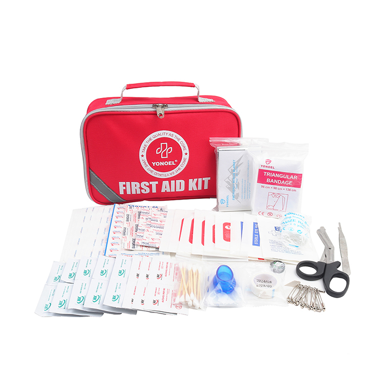 Одобренный CE набор из 258 предметов, аптечка красного цвета, аптечка первой помощи для туристического автомобиля, аптечка для кемпинга на открытом воздухе